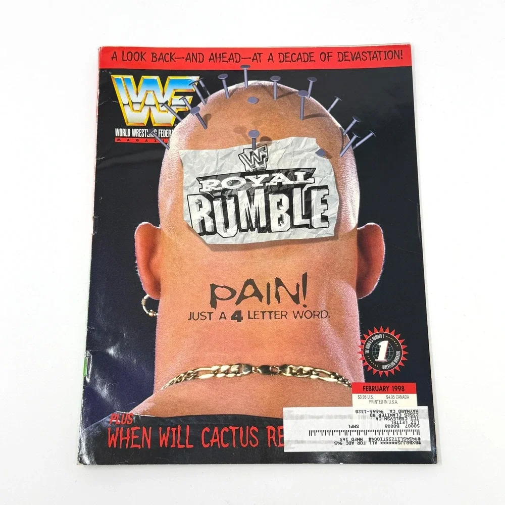 WWF Magazine Lot 4 1996-1998 Ultimate Warrior Sealed Comic Goldust Sable WWE